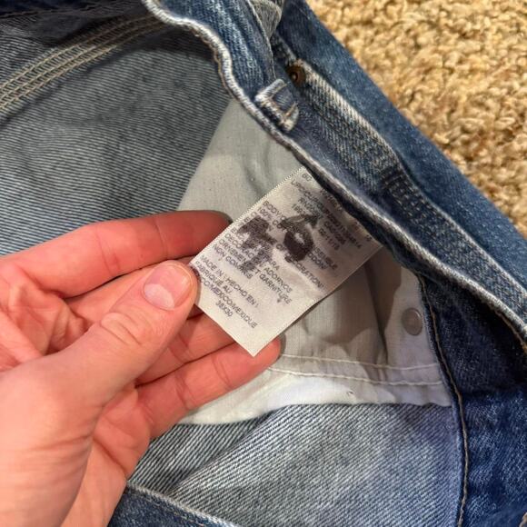 Vintage Y2K Dickies Carpenter Utility Pockets Blue Denim Jeans Distressed 38x30 - Picture 6 of 8